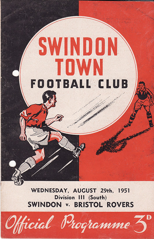 <b>Wednesday, August 29, 1951</b><br />vs. Bristol Rovers (Home)